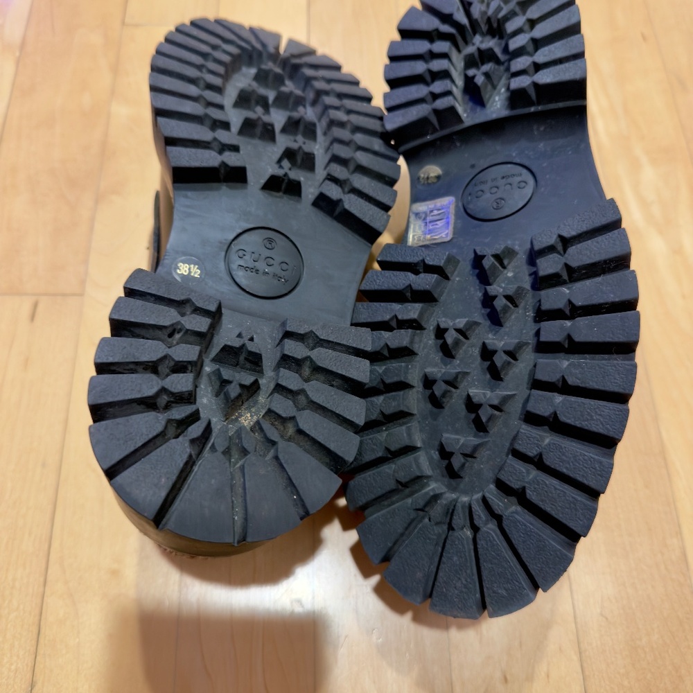 Authentic GUCCI Lug Sole Loafers 38.5 - Picture 3 of 5